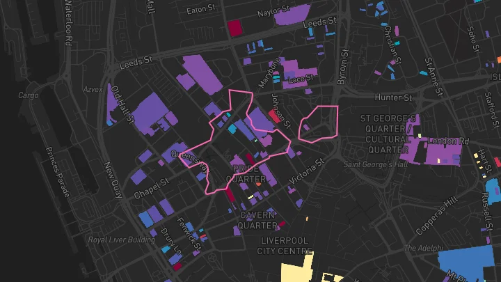 House price heatmap showing property values across Liverpool