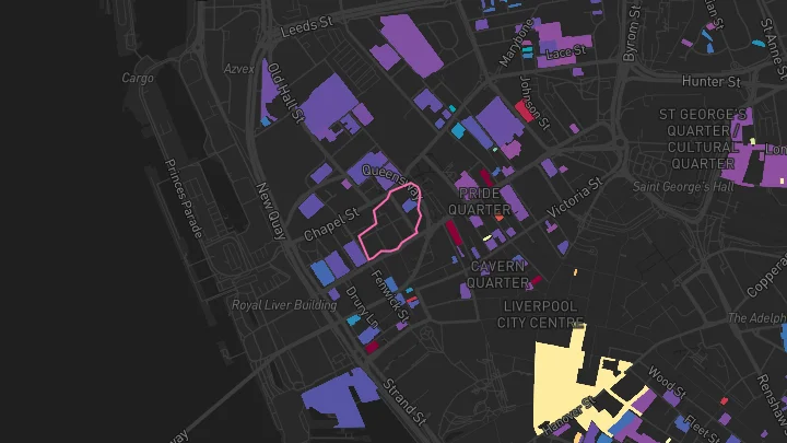 House price heatmap showing property values across Liverpool
