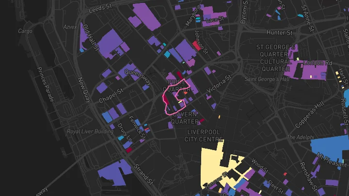 House price heatmap showing property values across Liverpool