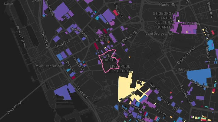 House price heatmap showing property values across Liverpool