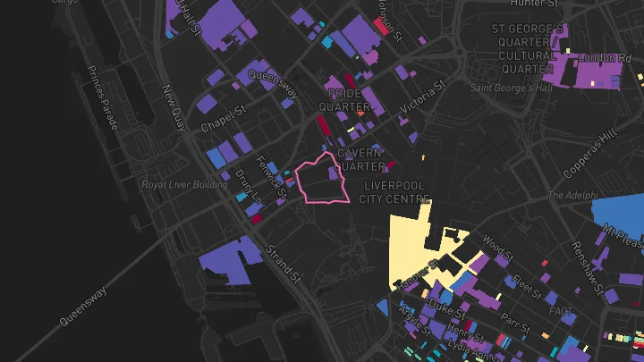 House price heatmap showing property values across Liverpool