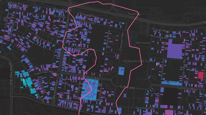 House price heatmap showing property values across Liverpool