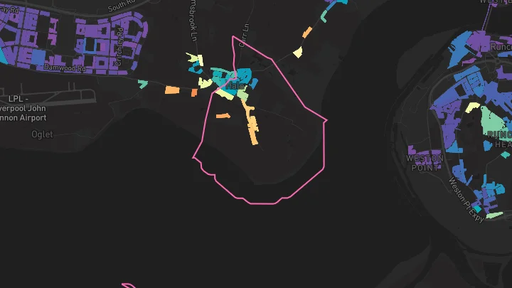House price heatmap showing property values across Hale Village