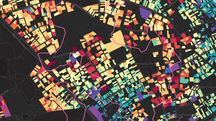 House price heatmap showing property values across Liverpool