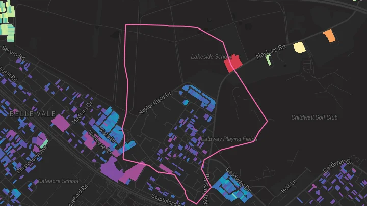 House price heatmap showing property values across Liverpool