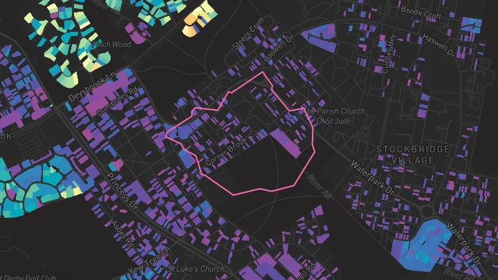 House price heatmap showing property values across Liverpool