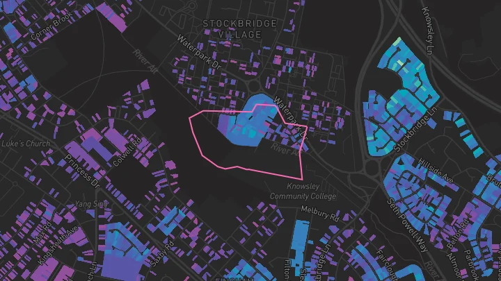 House price heatmap showing property values across Liverpool