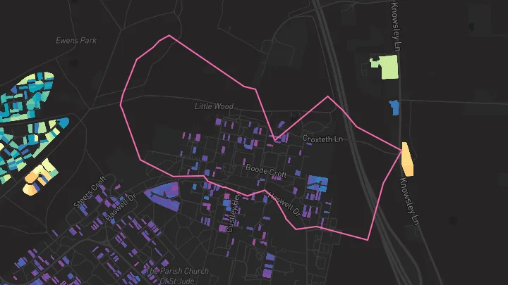 House price heatmap showing property values across Liverpool