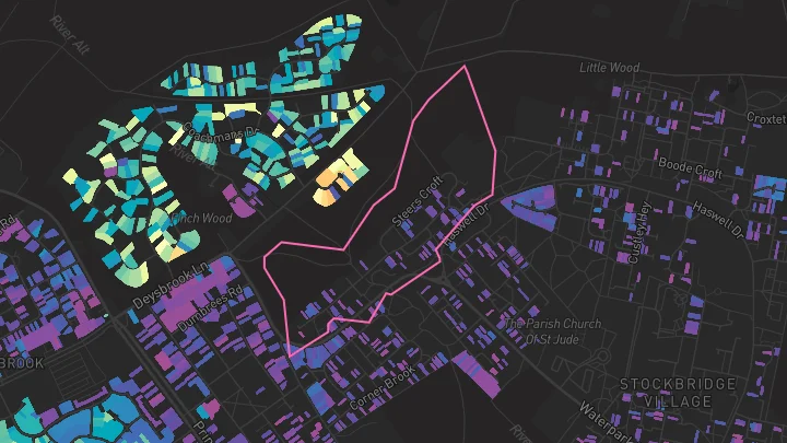 House price heatmap showing property values across Liverpool