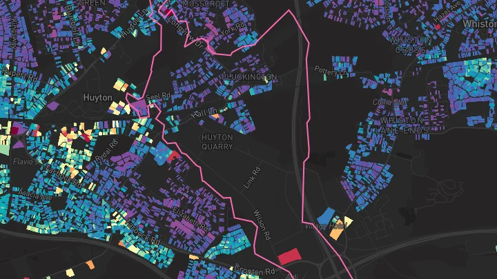 House price heatmap showing property values across Liverpool