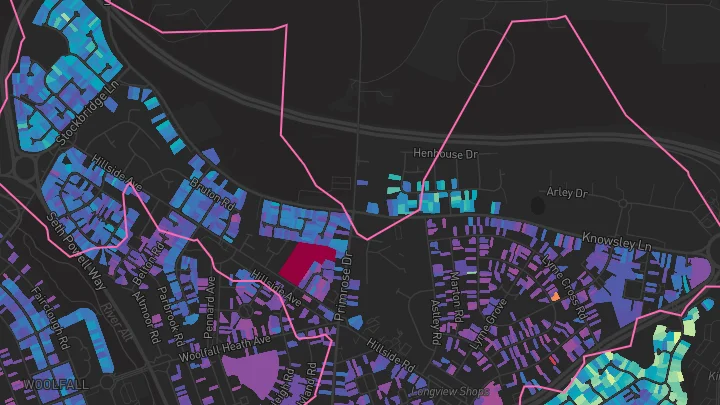 House price heatmap showing property values across Liverpool