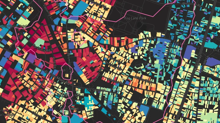 House price heatmap showing property values across Manchester