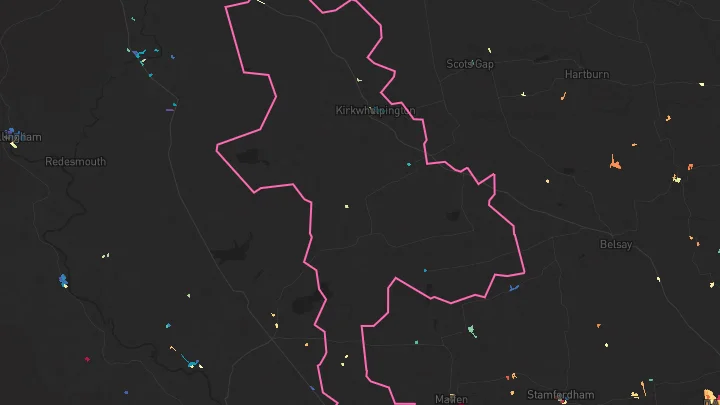 House price heatmap showing property values across Great Whittington
