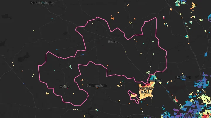 House price heatmap showing property values across Jameson Manor