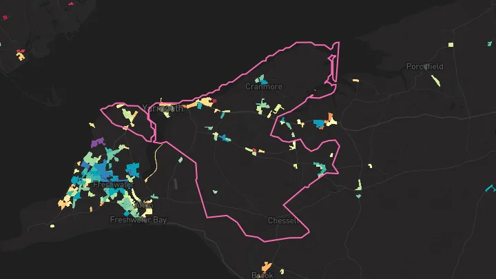House price heatmap showing property values across Norton