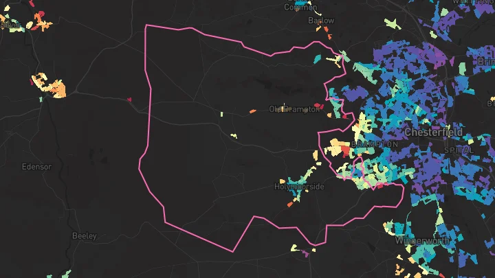 House price heatmap showing property values across Walton