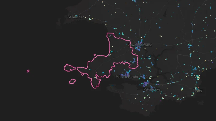 House price heatmap showing property values across Johnston