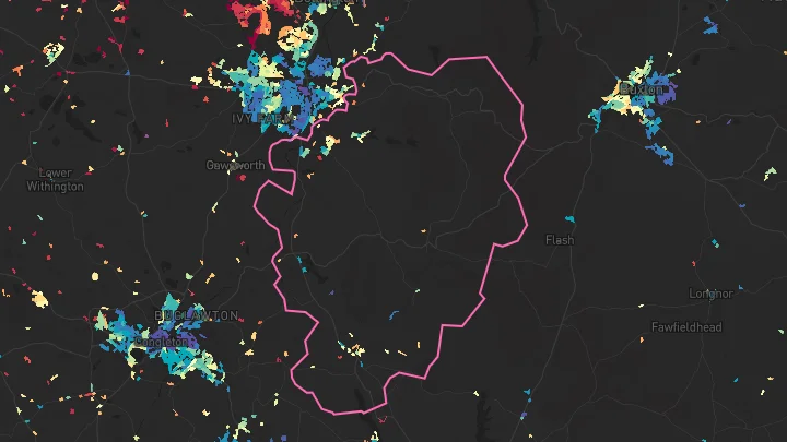 House price heatmap showing property values across Sutton