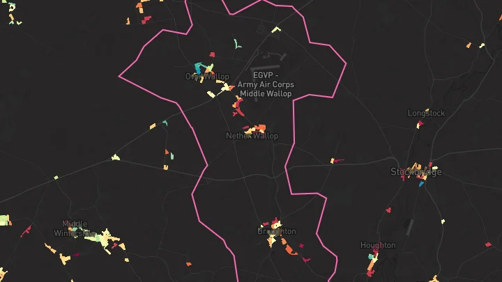 House price heatmap showing property values across Broughton