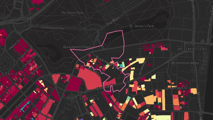House price heatmap showing property values across Victoria
