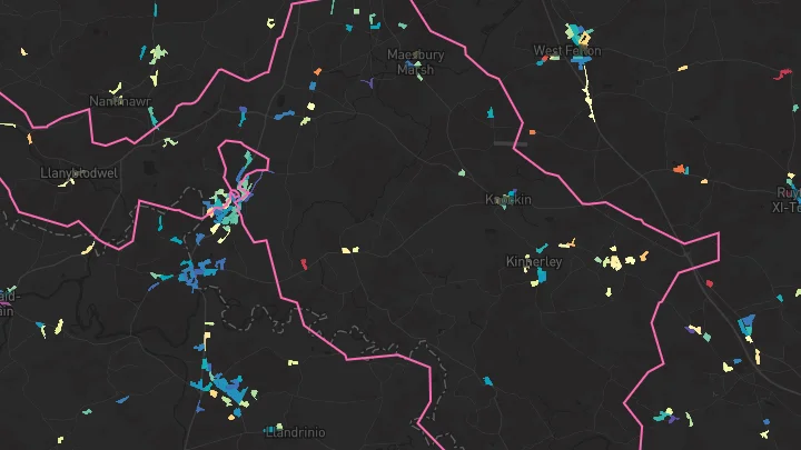 House price heatmap showing property values across Pant