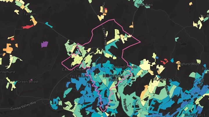 House price heatmap showing property values across St Leonards-On-Sea