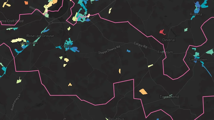House price heatmap showing property values across St Erth