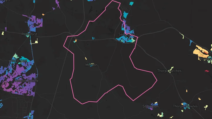 House price heatmap showing property values across Sedgefield