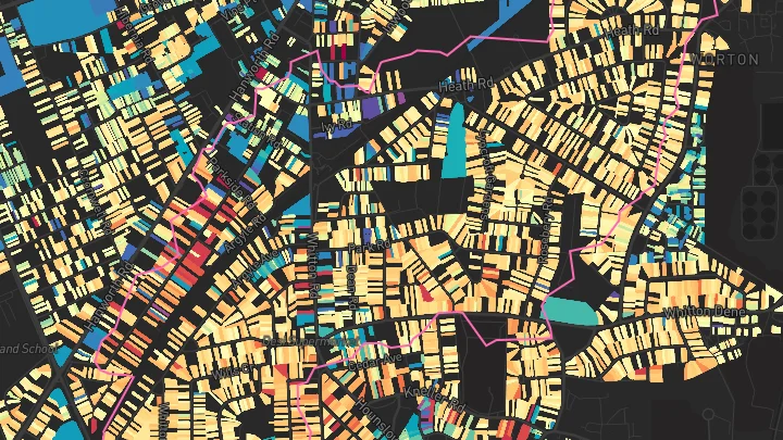 House price heatmap showing property values across Hounslow