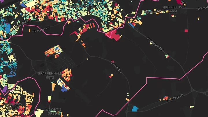 House price heatmap showing property values across Appleton
