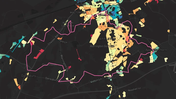 House price heatmap showing property values across Appleton