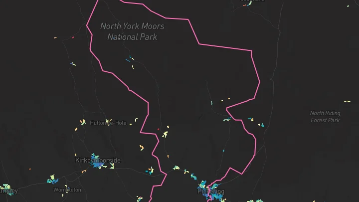 House price heatmap showing property values across Pickering