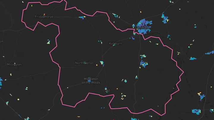 House price heatmap showing property values across Cranswick