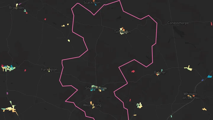 House price heatmap showing property values across Sheriff Hutton
